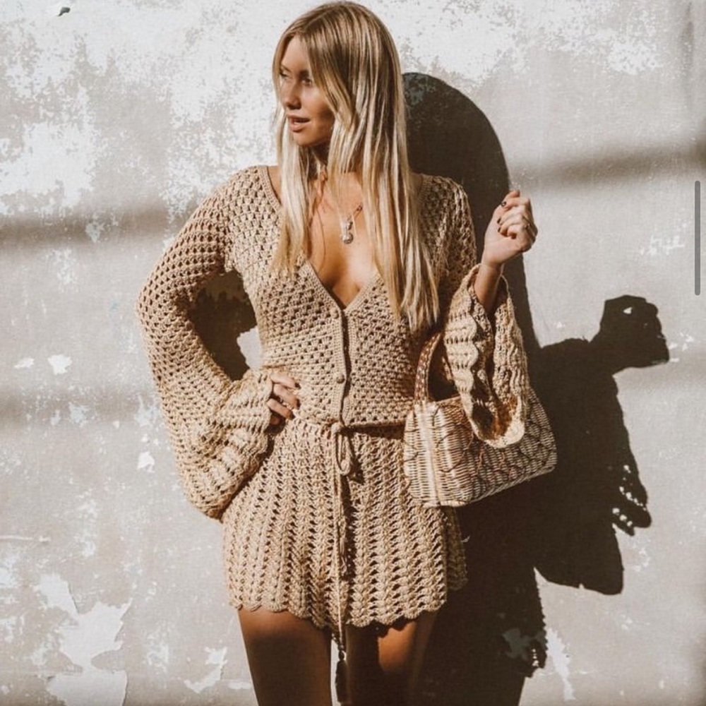 Chasing Unicorns Gold Chelsea Morning Hand
Crochet Dress